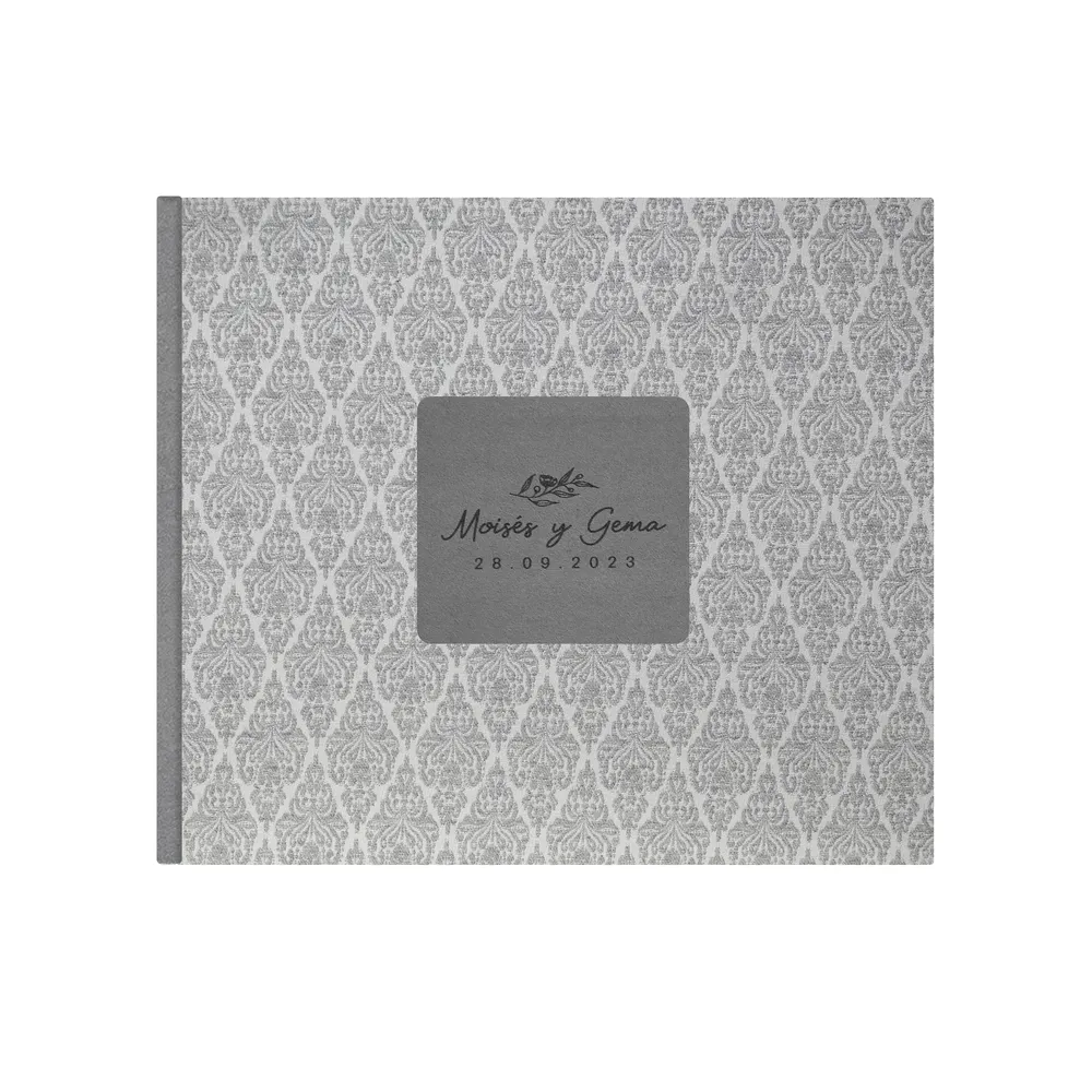 Álbum 2 Pieza Chapa Cuadrada Boda (20 pl)