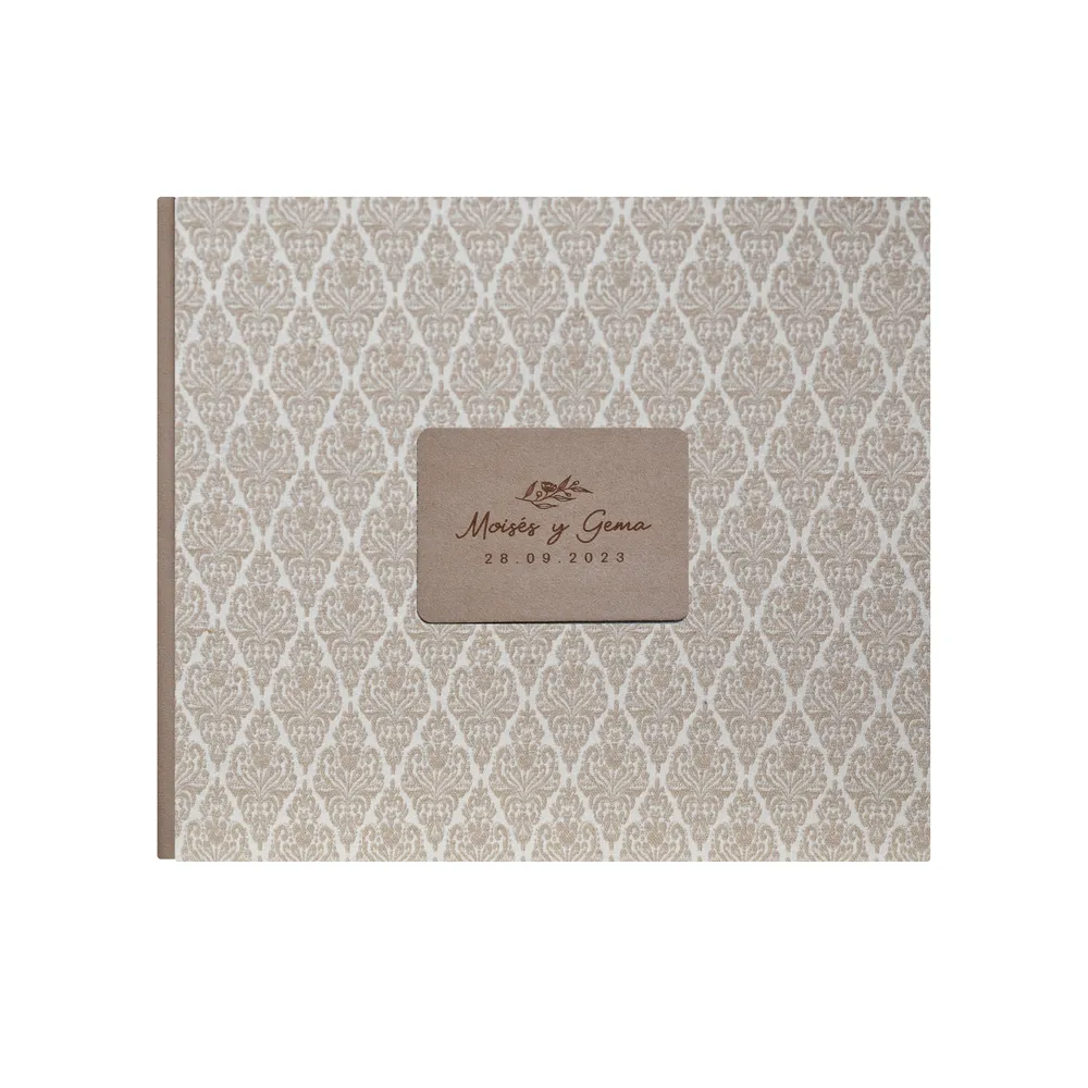 Álbum 2 Pieza Chapa Rectangular Boda (20 pl)