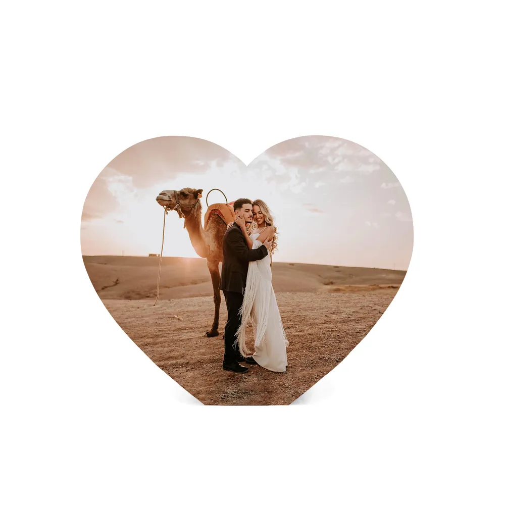 Porta Metacrilato Corazón